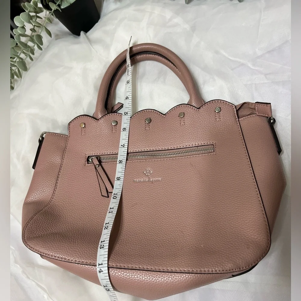 Nanette Lepore Blush Pebbled Vegan Leather Handbag
